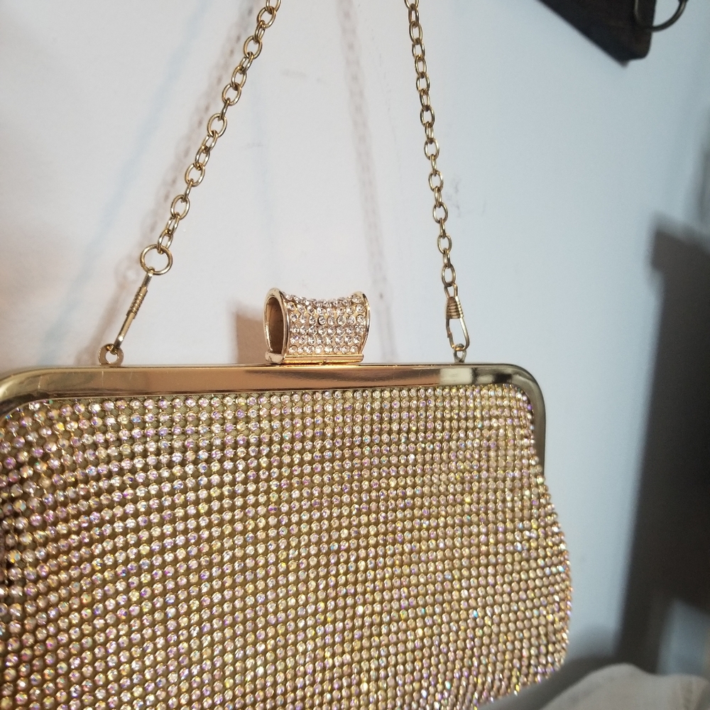 Rhinestone evening clutch